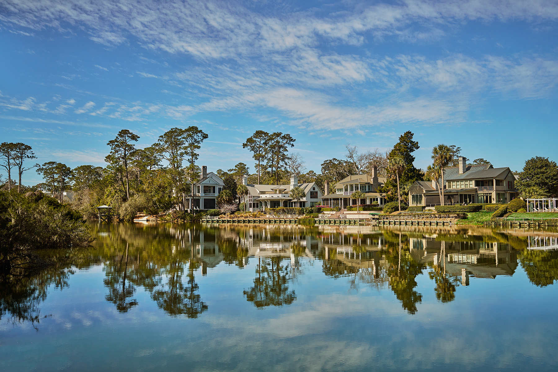 Waterfront cottages at Palmetto Bluff